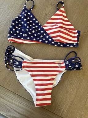 Born Primitive Stars & Stripes Bikini - Red, White & Blue